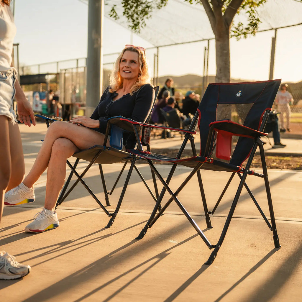 Micro-Folding Comfort Quad Chair - Choice 989 - Space-Saving Micro-Folding Chair for Backpacking Detail