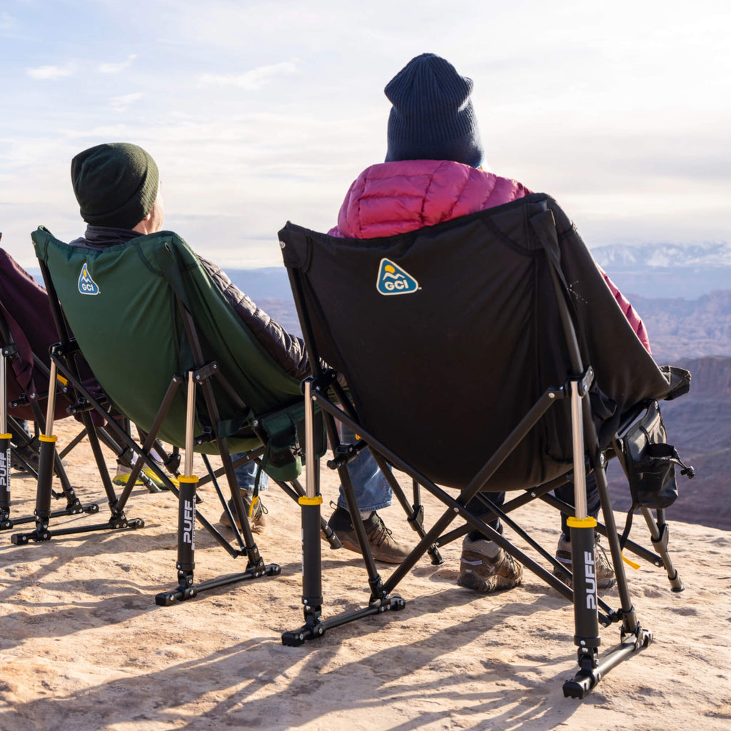Luxury Camp Puff Rocker - Choice 731 - RoadTrip Rocker Smooth Motion Camp Chair Detail