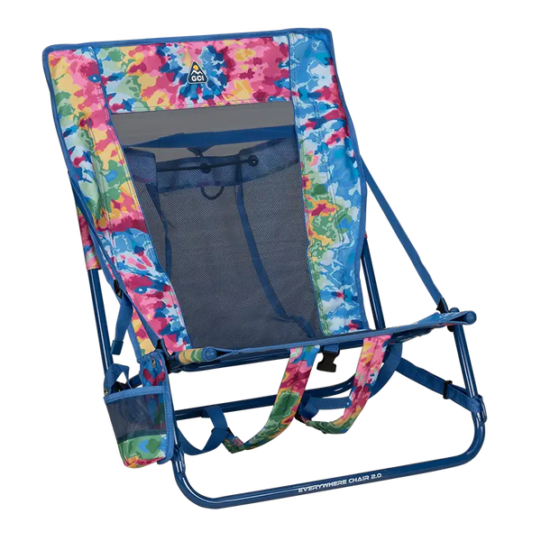 Low-Profile Everywhere Chair 2 - Choice 656 - Rust-Resistant Aluminum Sand-Friendly Lounge Chair - Tie Dye