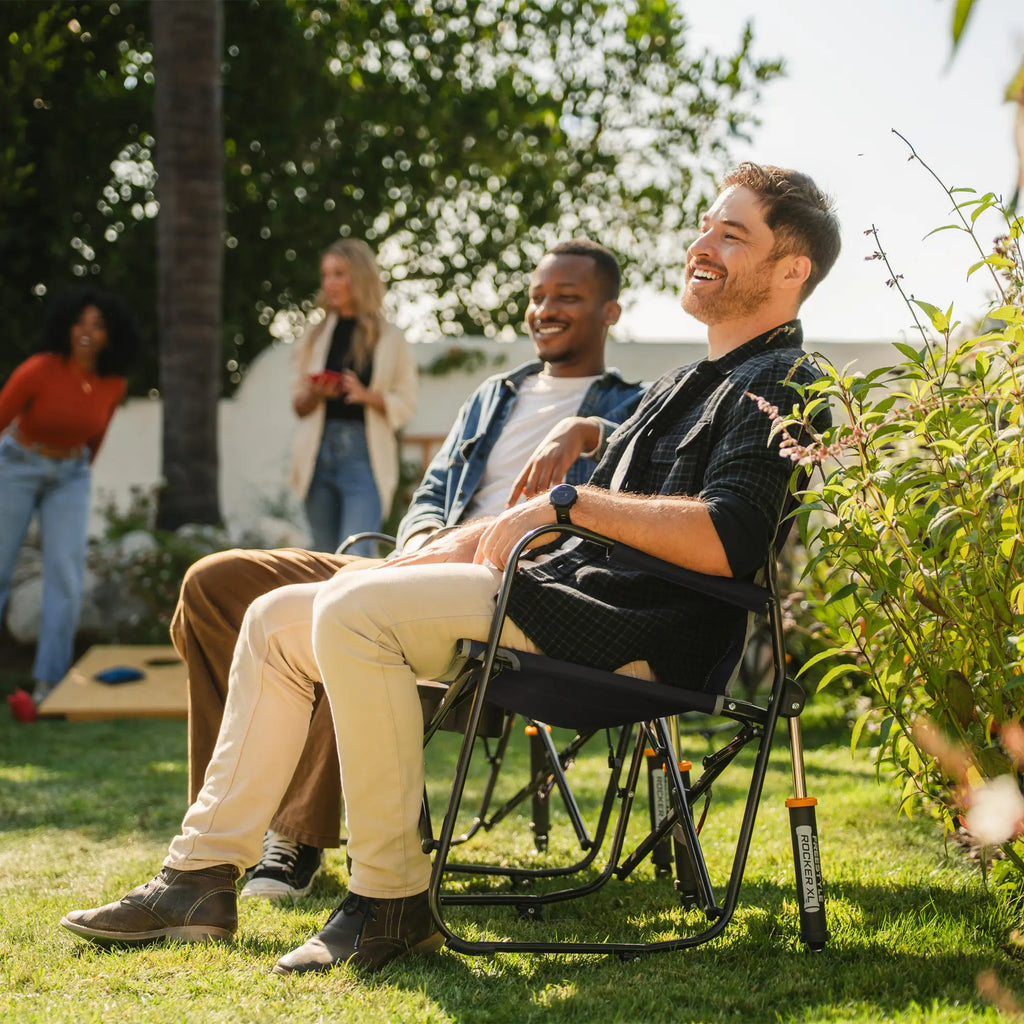 Heavy-Duty Freestyle Freestyle Rocker XL with Side Table - Choice 836 - RoadTrip Rocker Smooth Motion Camp Chair Detail