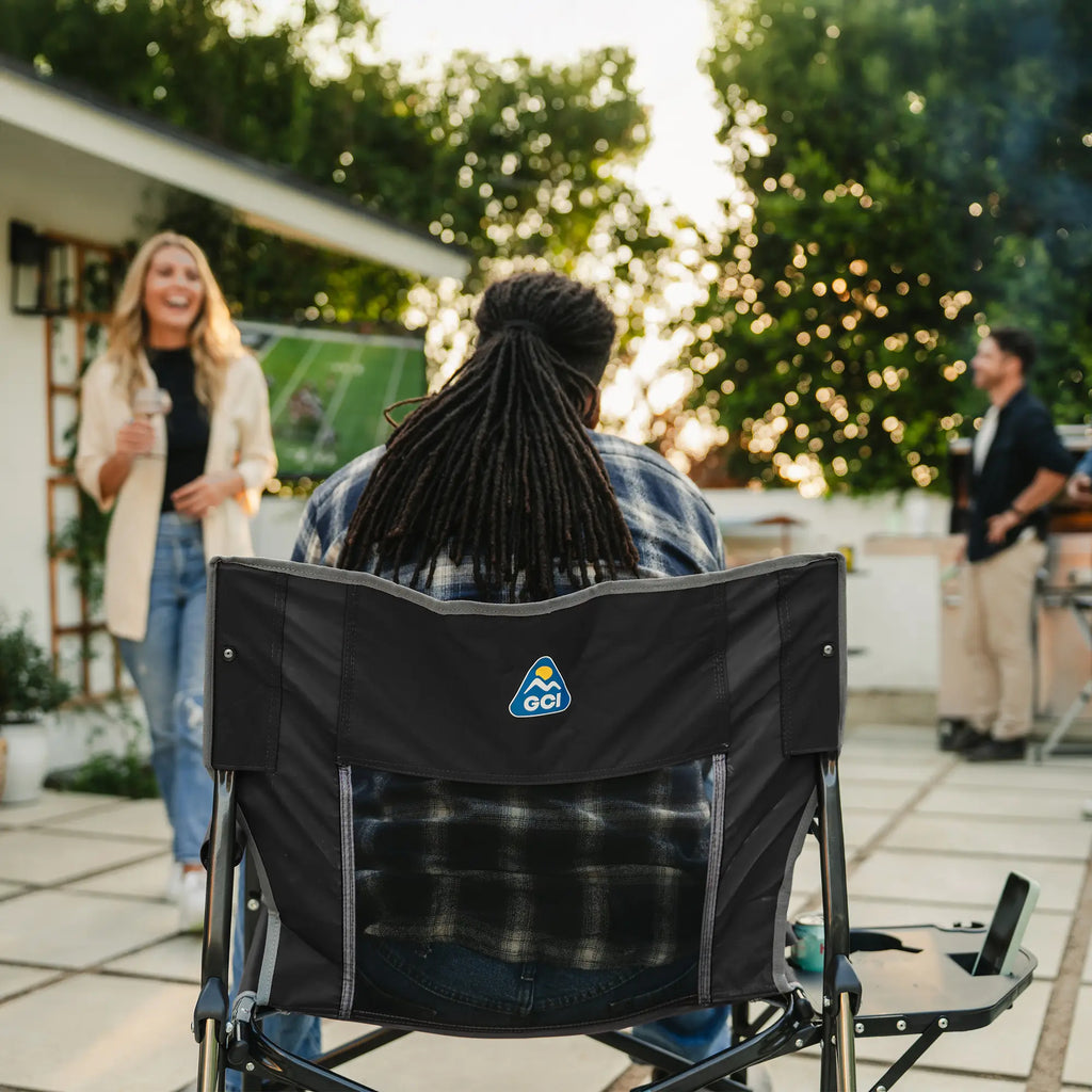 Heavy-Duty Freestyle Freestyle Rocker XL with Side Table - Choice 836 - RoadTrip Rocker Smooth Motion Camp Chair Detail
