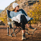 Heavy-Duty Freestyle Pod Rocker - Choice 933 - Heavy-Duty Kickback Rocker with Beverage Holder Detail