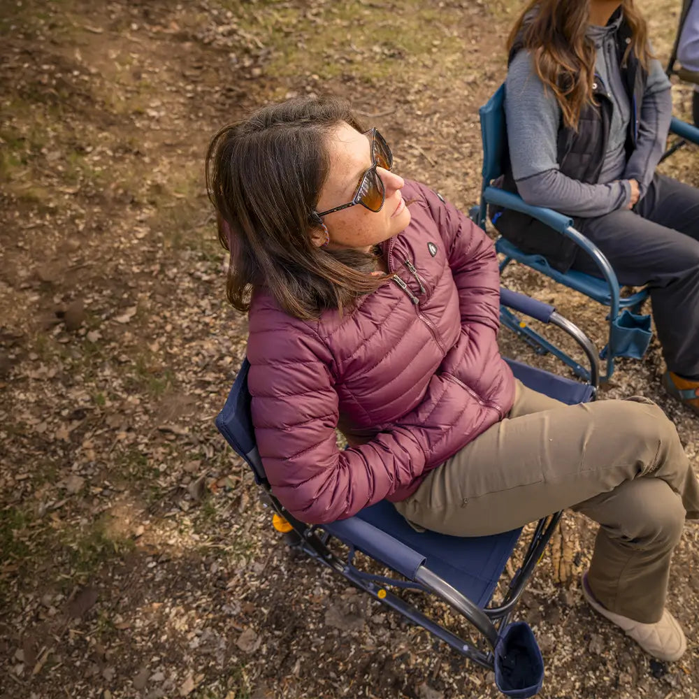 Patented Spring-Action Grab & Go Rocker - Choice 551 - RoadTrip Rocker Smooth Motion Camp Chair Detail