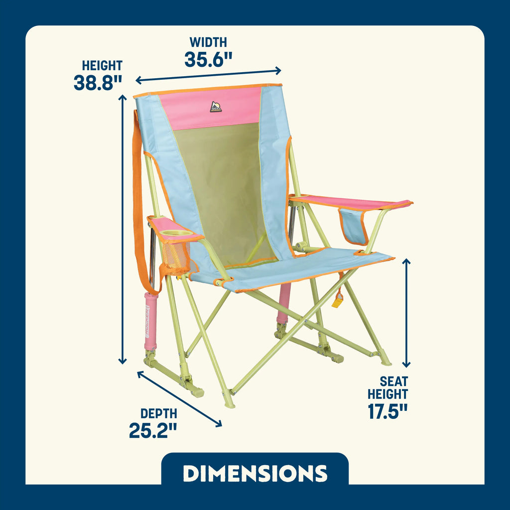 Patented Spring-Action Comfort Pro Rocker - Choice 375 - Patented Spring-Action Rocking Chair for Camping Detail