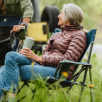 Premium All-Weather Kickback Rocker - Choice 345 - RoadTrip Rocker Smooth Motion Camp Chair Detail