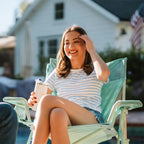 Premium All-Weather Kickback Rocker - Choice 345 - RoadTrip Rocker Smooth Motion Camp Chair Detail