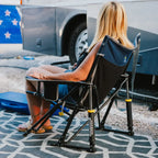 Premium All-Weather Kickback Rocker - Choice 345 - RoadTrip Rocker Smooth Motion Camp Chair Detail