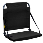 Ergonomic Back-Support BleacherBack - Choice 696 - Ergonomic Portable Stadium Seat for Sports Events - Black