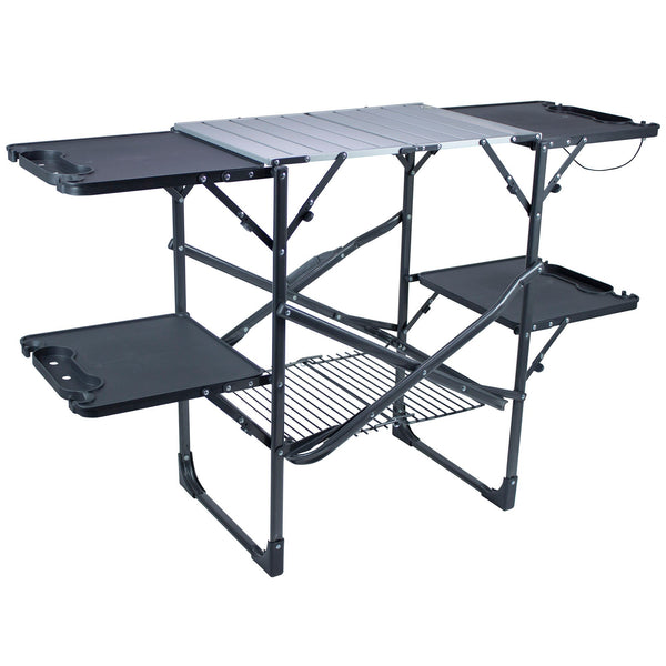 Portable Culinary Slim-Fold Cook Station - Choice 575 - Multi-Purpose Outdoor Culinary Cooking Set - Default Title