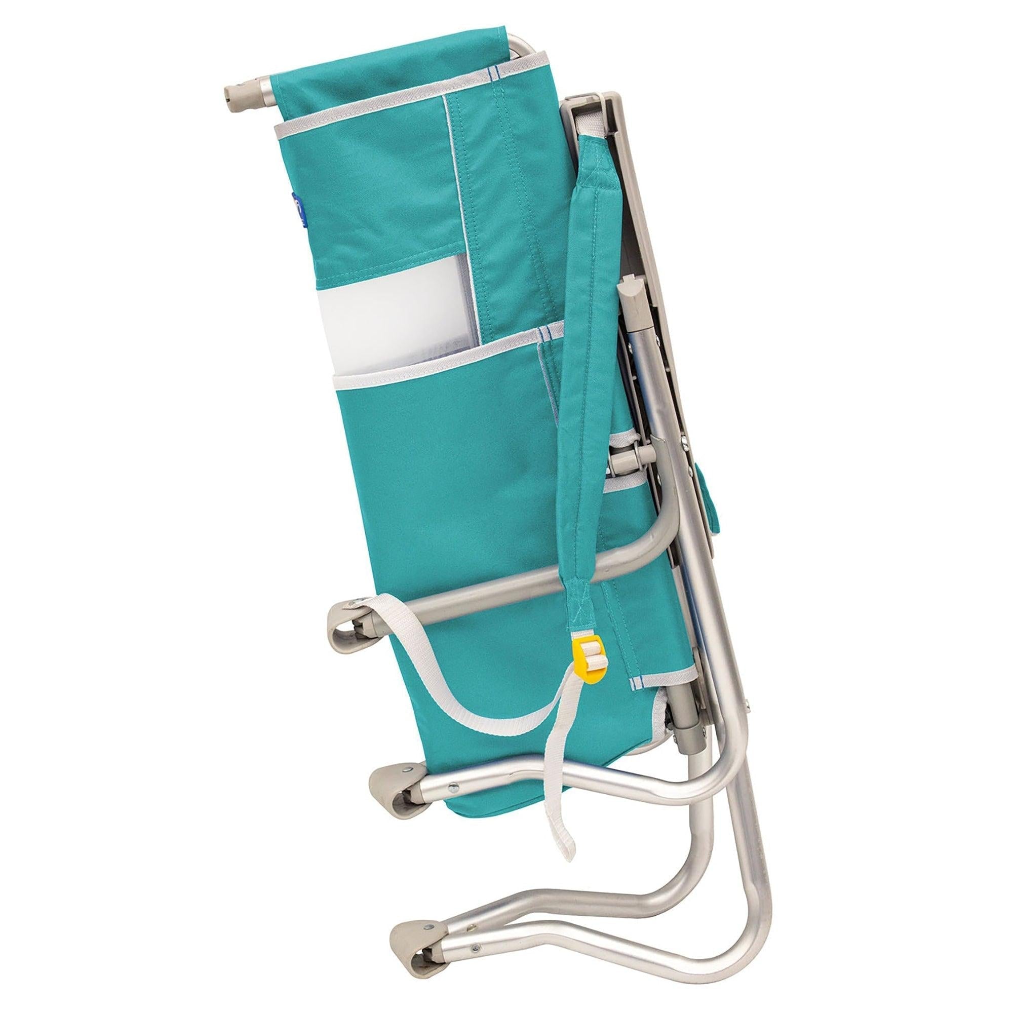 Backpack Travel Bi-Fold Beach Chair - Choice 601 - Portable Heavy-Duty Low Boy Chair for Ocean Side Detail