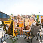 Heavy-Duty Freestyle College Comfort Pro Rocker - Iowa Hawkeyes - Choice 249 - Heavy-Duty Kickback Rocker with Beverage Holder Detail