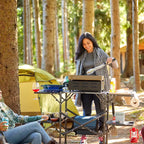 Portable Culinary Slim-Fold Cook Station - Choice 575 - Multi-Purpose Outdoor Culinary Cooking Set Detail