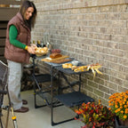 Portable Culinary Slim-Fold Cook Station - Choice 575 - Multi-Purpose Outdoor Culinary Cooking Set Detail