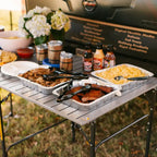 Heavy-Duty Grilling Slim-Fold Table - Choice 196 - Master Outdoor Kitchen Station for Tailgating & BBQ Detail