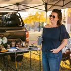 Slim-Fold Slim-Fold Table XL - Choice 651 - Portable Camping Table with Heat-Resistant Countertop Detail