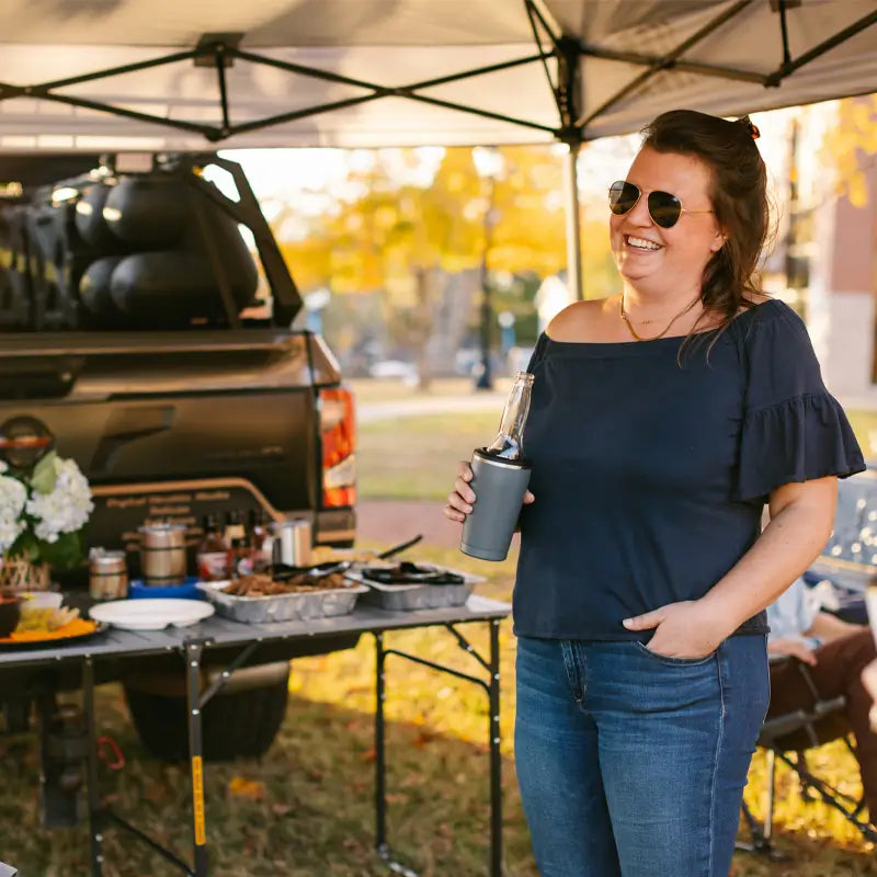 Slim-Fold Slim-Fold Table XL - Choice 651 - Portable Camping Table with Heat-Resistant Countertop Detail