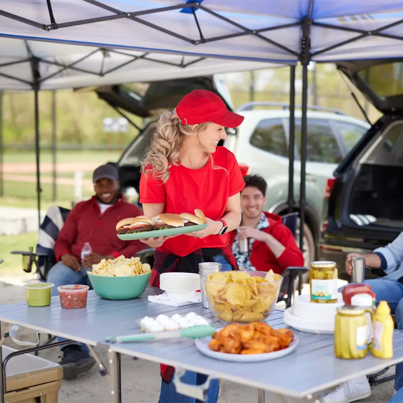 Slim-Fold Slim-Fold Table XL - Choice 651 - Portable Camping Table with Heat-Resistant Countertop Detail