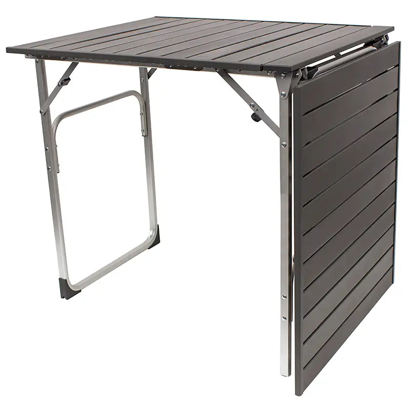 Heavy-Duty Grilling Slim-Fold Table - Choice 196 - Master Outdoor Kitchen Station for Tailgating & BBQ Detail