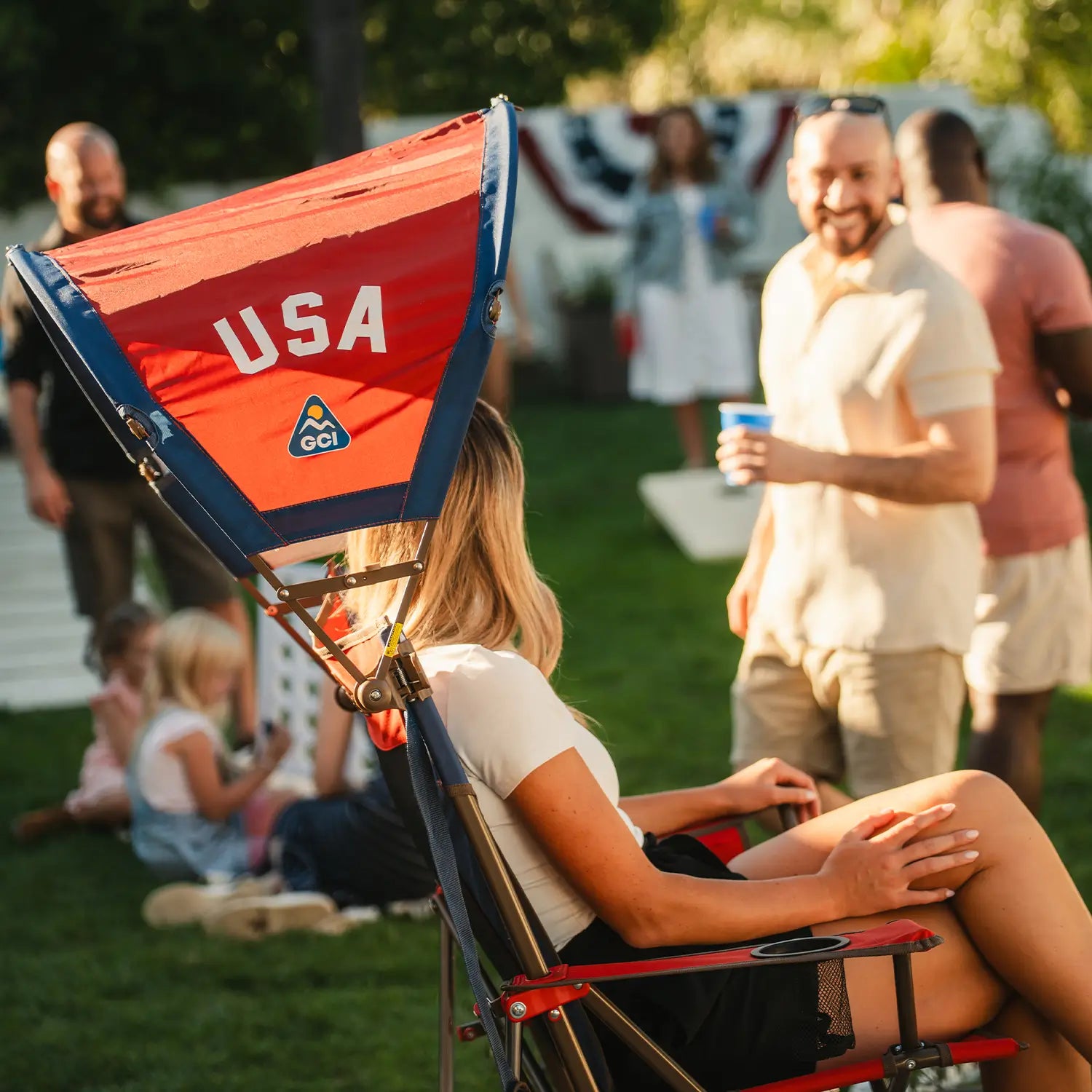 Premium All-Weather SunShade Accessory - USA Anniversary Deluxe - Choice 917 - Instant Sunshade Umbrella for Tailgating Detail