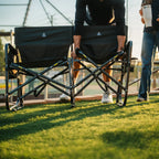 Premium All-Weather Tandem Rocker - Choice 227 - Patented Spring-Action Rocking Chair for Camping Detail