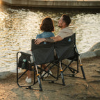 Premium All-Weather Tandem Rocker - Choice 227 - Patented Spring-Action Rocking Chair for Camping Detail