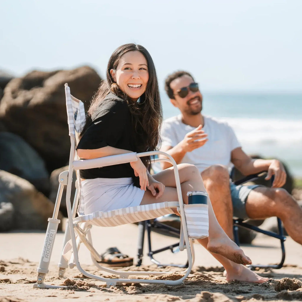 Patented Spring-Action Beach Rocker - Choice 712 - RoadTrip Rocker Smooth Motion Camp Chair Detail