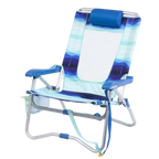 Backpack Travel Bi-Fold Beach Chair - Choice 601 - Portable Heavy-Duty Low Boy Chair for Ocean Side Detail