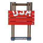 Portable Staging Compact Camp Table 20 - USA Anniversary Deluxe - Choice 757 - Master Outdoor Kitchen Station for Tailgating & BBQ Detail