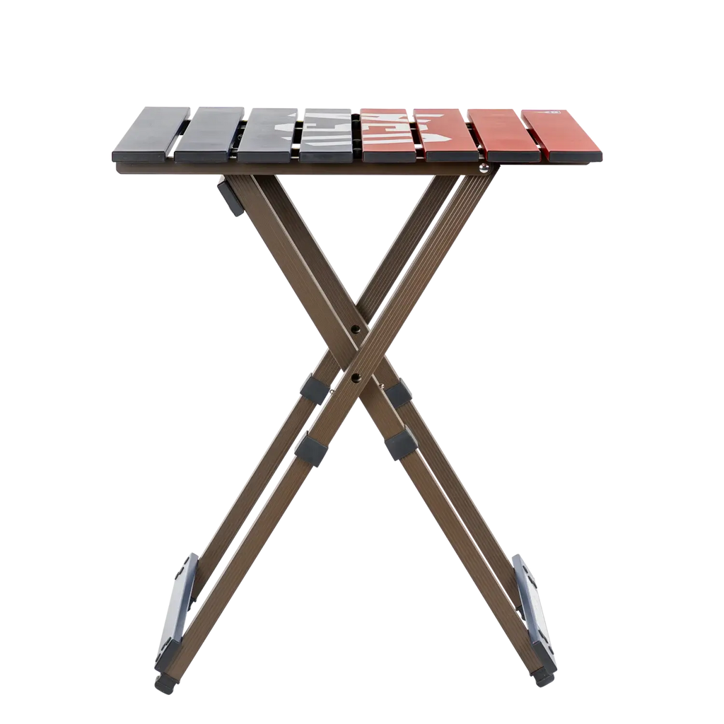 Portable Staging Compact Camp Table 20 - USA Anniversary Deluxe - Choice 757 - Master Outdoor Kitchen Station for Tailgating & BBQ Detail