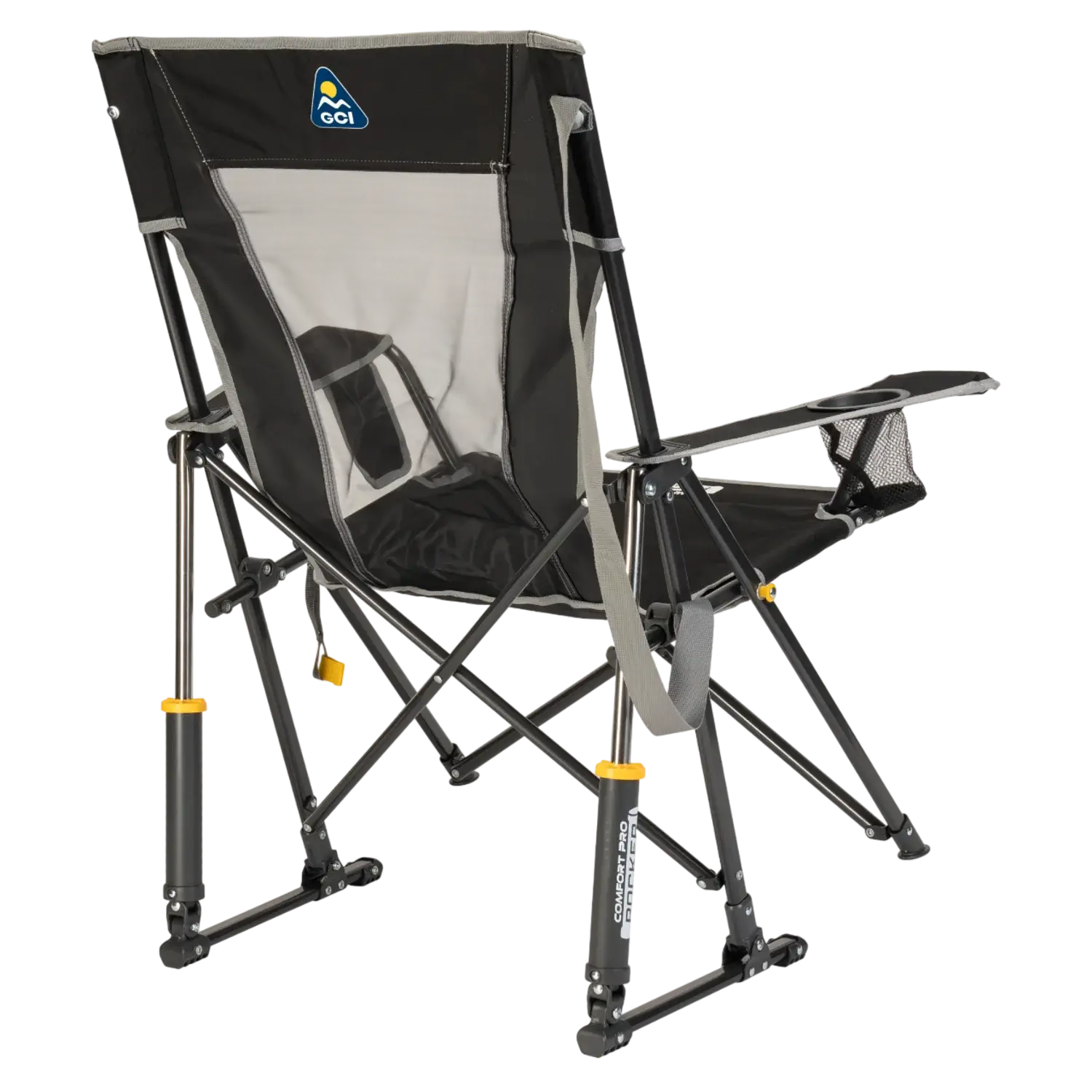 Patented Spring-Action Comfort Pro Rocker - Choice 375 - Patented Spring-Action Rocking Chair for Camping Detail