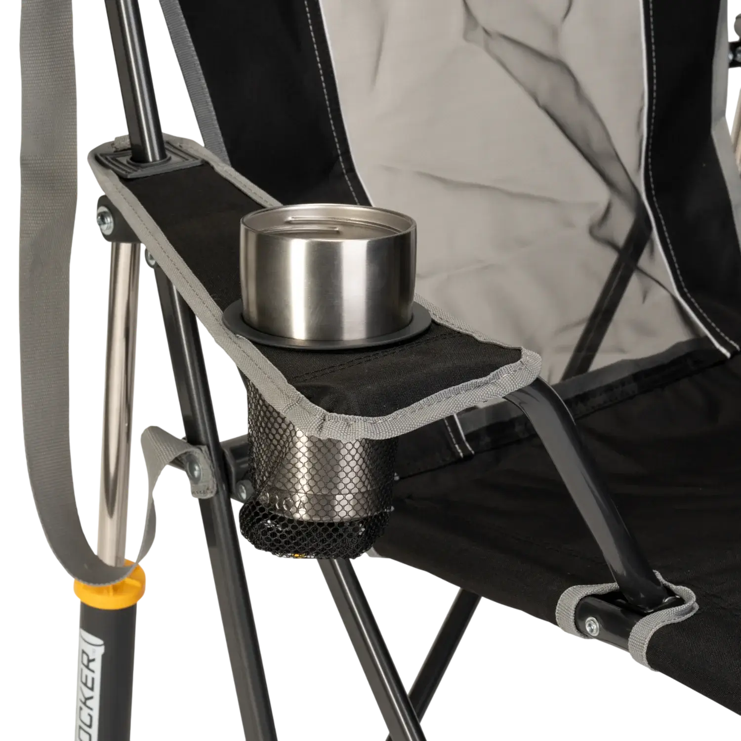 Patented Spring-Action Comfort Pro Rocker - Choice 375 - Patented Spring-Action Rocking Chair for Camping Detail