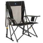 Patented Spring-Action Comfort Pro Rocker - Choice 375 - Patented Spring-Action Rocking Chair for Camping - Black