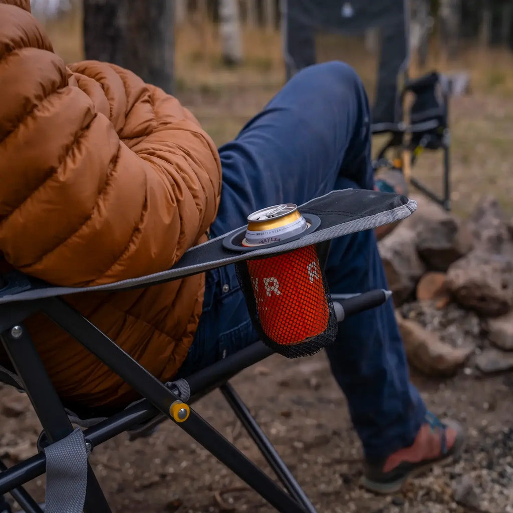 Patented Spring-Action Comfort Pro Rocker - Choice 375 - Patented Spring-Action Rocking Chair for Camping Detail