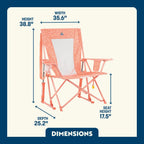 Patented Spring-Action Comfort Pro Rocker - Choice 375 - Patented Spring-Action Rocking Chair for Camping Detail