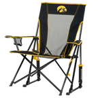 Heavy-Duty Freestyle College Comfort Pro Rocker - Iowa Hawkeyes - Choice 249 - Heavy-Duty Kickback Rocker with Beverage Holder Detail
