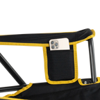 Heavy-Duty Freestyle College Comfort Pro Rocker - Iowa Hawkeyes - Choice 249 - Heavy-Duty Kickback Rocker with Beverage Holder Detail