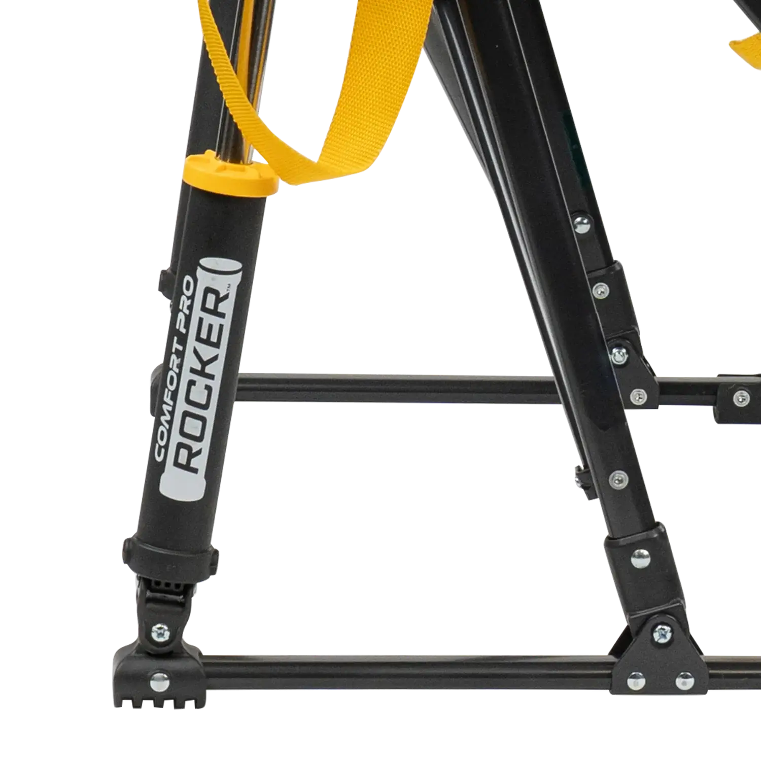 Heavy-Duty Freestyle College Comfort Pro Rocker - Iowa Hawkeyes - Choice 249 - Heavy-Duty Kickback Rocker with Beverage Holder Detail