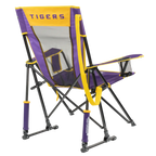 Smooth Motion College Comfort Pro Rocker - LSU Tigers - Choice 880 - Heavy-Duty Kickback Rocker with Beverage Holder Detail