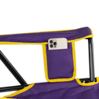 Smooth Motion College Comfort Pro Rocker - LSU Tigers - Choice 880 - Heavy-Duty Kickback Rocker with Beverage Holder Detail