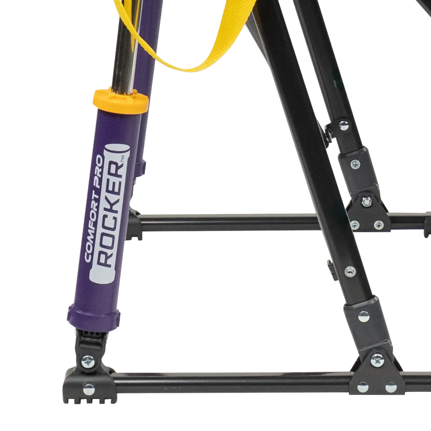 Smooth Motion College Comfort Pro Rocker - LSU Tigers - Choice 880 - Heavy-Duty Kickback Rocker with Beverage Holder Detail