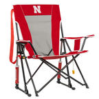 Patented Spring-Action College Comfort Pro Rocker - Nebraska Cornhuskers - Choice 161 - Heavy-Duty Kickback Rocker with Beverage Holder - Default Title