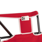 Patented Spring-Action College Comfort Pro Rocker - Nebraska Cornhuskers - Choice 161 - Heavy-Duty Kickback Rocker with Beverage Holder Detail