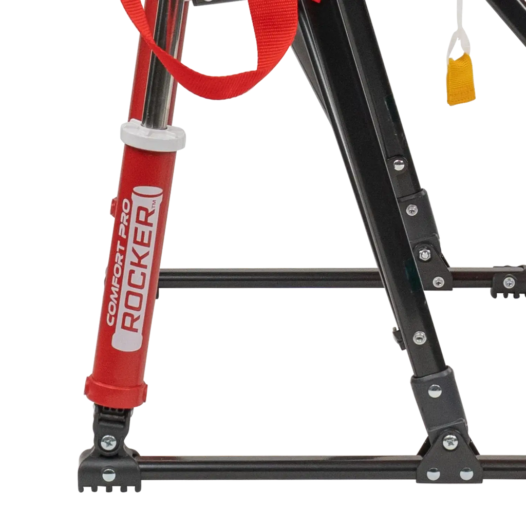 Patented Spring-Action College Comfort Pro Rocker - Nebraska Cornhuskers - Choice 161 - Heavy-Duty Kickback Rocker with Beverage Holder Detail