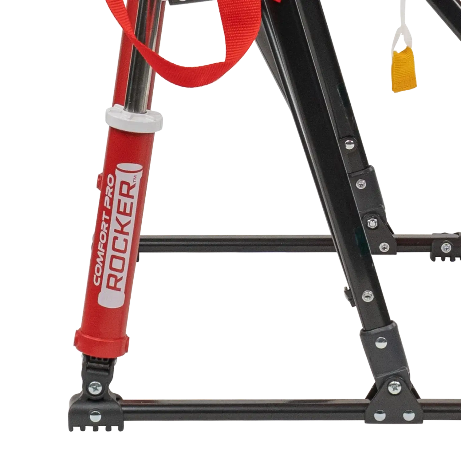 Patented Spring-Action College Comfort Pro Rocker - Nebraska Cornhuskers - Choice 161 - Heavy-Duty Kickback Rocker with Beverage Holder Detail