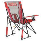 Luxury Camp College Comfort Pro Rocker - Ohio State Buckeyes - Choice 676 - Freestyle Rocker Portable Outdoor Folding Chair Detail