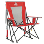 Luxury Camp College Comfort Pro Rocker - Ohio State Buckeyes - Choice 676 - Freestyle Rocker Portable Outdoor Folding Chair - Default Title