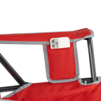 Luxury Camp College Comfort Pro Rocker - Ohio State Buckeyes - Choice 676 - Freestyle Rocker Portable Outdoor Folding Chair Detail