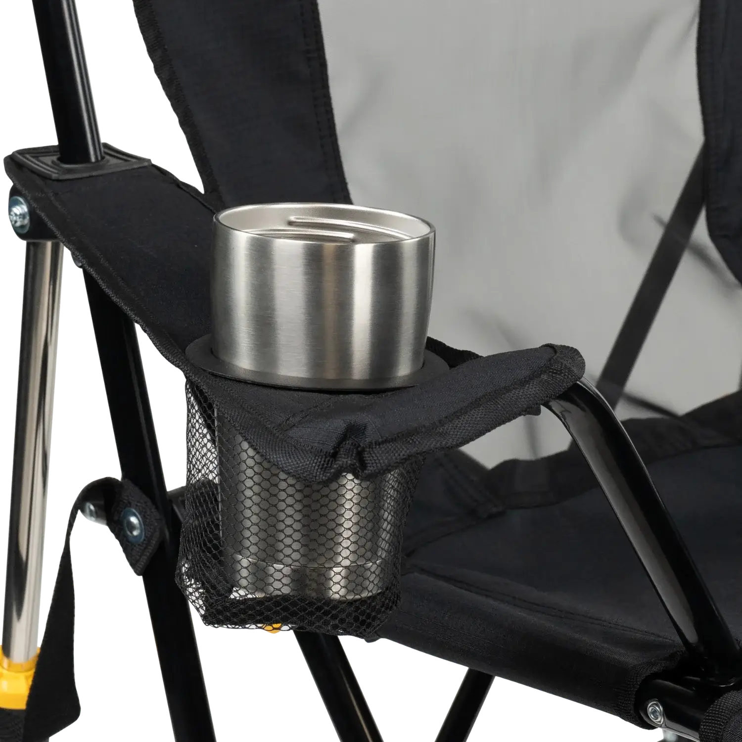 Heavy-Duty Freestyle College Comfort Pro Rocker - USC Trojans - Choice 856 - RoadTrip Rocker Smooth Motion Camp Chair Detail