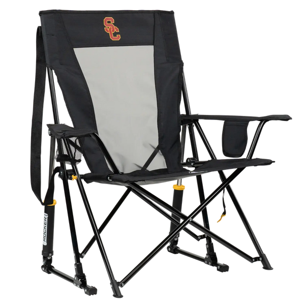 Heavy-Duty Freestyle College Comfort Pro Rocker - USC Trojans - Choice 856 - RoadTrip Rocker Smooth Motion Camp Chair - Default Title