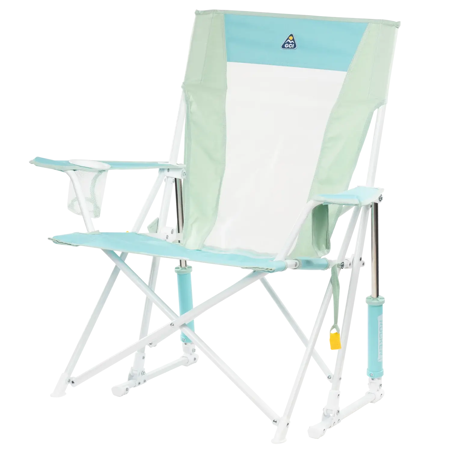 Patented Spring-Action Comfort Pro Rocker - Choice 375 - Patented Spring-Action Rocking Chair for Camping Detail